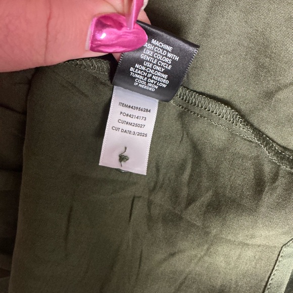 Torrid Olive Green Tiered Midi Dress - Picture 5 of 8